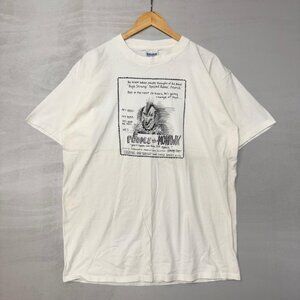 RARE Vintage Poodle With a‎ Mohawk 1985 White Comic Promo Shirt XL